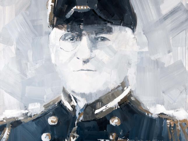 Painting of Mansfield Cumming