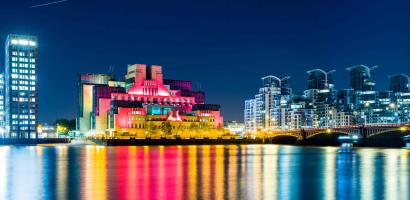 Vauxhall Cross at night